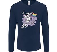 LGBT Astronaut Orgoglioso Di Essere Me Stesso Uomo Manica Lunga T-Shirt