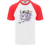 Lgbt Astronauta Proud To Be Me Stesso DA UOMO S/S Baseball T-Shirt