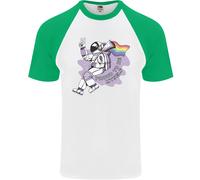Lgbt Astronauta Proud To Be Me Stesso DA UOMO S/S Baseball T-Shirt