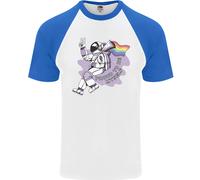Lgbt Astronauta Proud To Be Me Stesso DA UOMO S/S Baseball T-Shirt