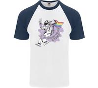 Lgbt Astronauta Proud To Be Me Stesso DA UOMO S/S Baseball T-Shirt