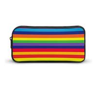 LGBT - Astuccio con bandiera transgender arcobaleno, astuccio per penne, cosmetici, organizer per viaggi, ufficio