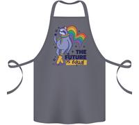 Lgbt Bradipo The Future Is Pari Gay Pride Cotone Grembiule 100% Biologico