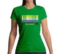 Lgbt Codice a Barre Bandiere Nonbinary - T-Shirt - Pride Gay Bi Lesbico