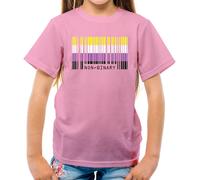 Lgbt Codice a Barre Bandiere Nonbinary - T-Shirt - Pride Gay Bi Lesbo