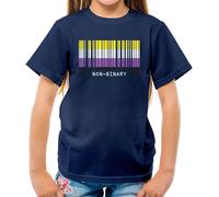 Lgbt Codice a Barre Bandiere Nonbinary - T-Shirt - Pride Gay Bi Lesbo