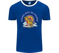 LGBT Frog Stand Out To Be Proud Gay Pride Uomo Ringer T-Shirt FotL