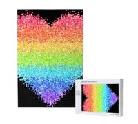 LGBT Gilter Arcobaleno Gay,Puzzle in legno da 1000 pezzi per adulti e adolescenti