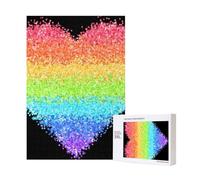 LGBT Gilter Arcobaleno Gay,Puzzle in legno da 300 pezzi per adulti e adolescenti