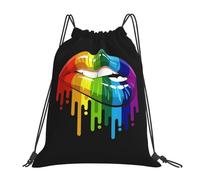 LGBT_Hhdgshee00002 Borsa con Cordoncino Stringa Sacca con Cordoncino Regolabile Borsa Palestra per Escursionismo Spiaggia Vacanze 36X42Cm