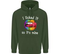 LGBT I Licked It So It's Mine Gay Pride Day Uomo Felpa