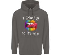 LGBT I Licked It So It's Mine Gay Pride Day Uomo Felpa