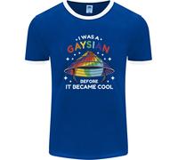 LGBT I Was A Gaysian Before It Came Cool Uomo Ringer T-Shirt FotL