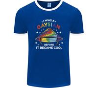 LGBT I Was A Gaysian Before It Came Cool Uomo Ringer T-Shirt FotL