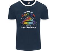LGBT I Was A Gaysian Before It Came Cool Uomo Ringer T-Shirt FotL
