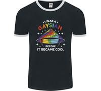 LGBT I Was A Gaysian Before It Came Cool Uomo Ringer T-Shirt FotL
