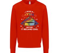 LGBT I Was A Gaysian Before It Came Cool Uomo Sweatshirt Jumper