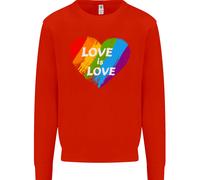Lgbt L'Amore È Love Gay Pride Giorno Consapevolezza Uomo Felpa Maglione
