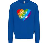 Lgbt L'Amore È Love Gay Pride Giorno Consapevolezza Uomo Felpa Maglione