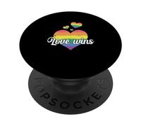 LGBT "L'amore vince" PopSockets PopGrip Adesivo