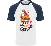 LGBT Love Non Ha Genere Maglietta A Maniche Corte Da Baseball Gay Pride Day