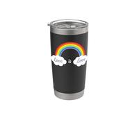 LGBT Love vince il mese dell'orgoglio della bandiera arcobaleno Bicchiere termico in acciaio inox doppia parete