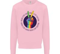 LGBT Non Smettere Mai Di Amare Combattere Felpa Per Bambini