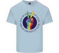 LGBT Non Smettere Mai Di Amare Combattere Maglietta Gay Pride Per Bambini