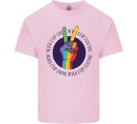 LGBT Non Smettere Mai Di Amare Combattere Maglietta Gay Pride Per Bambini