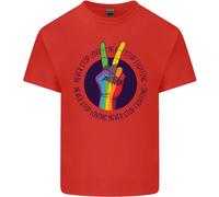 LGBT Non Smettere Mai Di Amare Combattere Maglietta Gay Pride Per Bambini