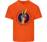 LGBT Non Smettere Mai Di Amare Combattere Maglietta Gay Pride Per Bambini