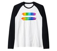 LGBT Orgoglio Diritti di uguaglianza Mese LGBT Pride Maglia con Maniche Raglan