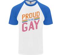 LGBT Pride Awareness Orgoglioso Di Essere Gay Uomo S/S Baseball T-Shirt