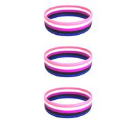 Lgbt Pride Braccialetti Silicone Lgbtq + Fascia Bandiera Arcobaleno Rosa Blu UK