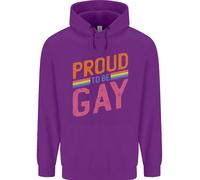 Lgbt Pride Consapevolezza Proud To Be Gay Bambini Felpa con Cappuccio