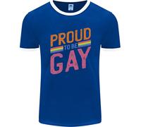 Lgbt Pride Consapevolezza Proud To Be Gay Uomo Ringer Fotl
