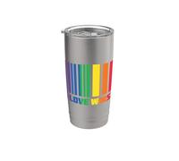 LGBT Pride Flag Love vince Bicchiere termico in acciaio inox doppia parete