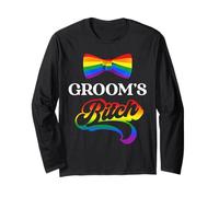 LGBT Pride Gay Bachelor Party Sposi Fidanzamento Maglia a Manica