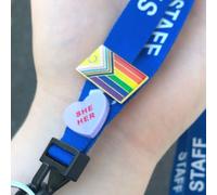 Lgbt Pronoun Spille She Lei He Lui Essi Loro Acrilico Cuore Pride Regalo Bavero