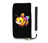 LGBT Rainbow Bee Portafoglio sottile per le donne borsa lunga carino pochette da polso borsa porta carte, Stile:, 20x10.5cm