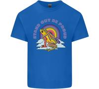 Lgbt Rana Stand Fuori To Be Proud Gay Pride Uomo Cotone T-Shirt