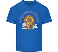 Lgbt Rana Stand Fuori To Be Proud Gay Pride Uomo Cotone T-Shirt