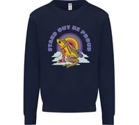 Lgbt Rana Stand Fuori To Be Proud Gay Pride Uomo Felpa Maglione