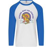 Lgbt Rana Stand Fuori To Be Proud Gay Pride Uomo L/S Baseball T-Shirt