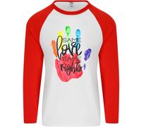 Lgbt Same Love Same Diritti Gay Pride Giorno Uomo L/S Baseball T-Shirt