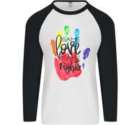 Lgbt Same Love Same Diritti Gay Pride Giorno Uomo L/S Baseball T-Shirt