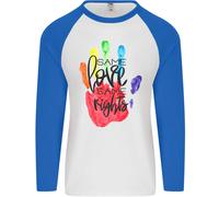 Lgbt Same Love Same Diritti Gay Pride Giorno Uomo L/S Baseball T-Shirt