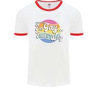 LGBT Sono Gay Ecco Perché Orgoglio Consapevolezza Uomo Ringer T-Shirt