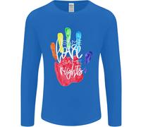 LGBT Stessa Amore Stessi Diritti Gay Pride Day Uomo Manica Lunga T-Shirt