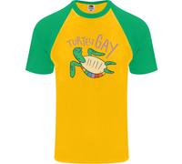 Lgbt Tartaruga Gay Pride Giorno Consapevolezza DA UOMO S/S Baseball T-Shirt
